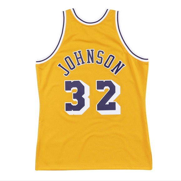 Magic Johnson Los Angeles Lakers Mitchell & Ness HWC Authentic Swingman Jersey - Picture 5 of 10
